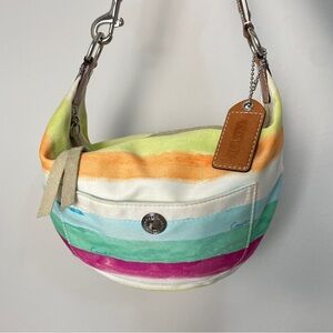 Coach 2006 Multicolor Mini Hobo Shoulder Bag